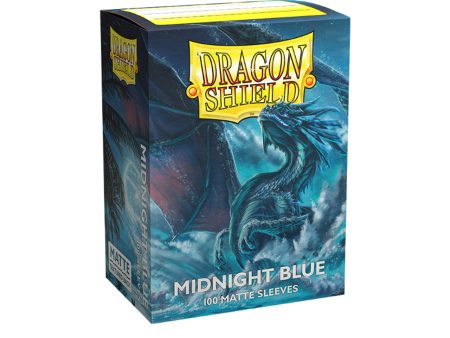 Dragon Shields: (100) Midnight Blue Matte Fashion