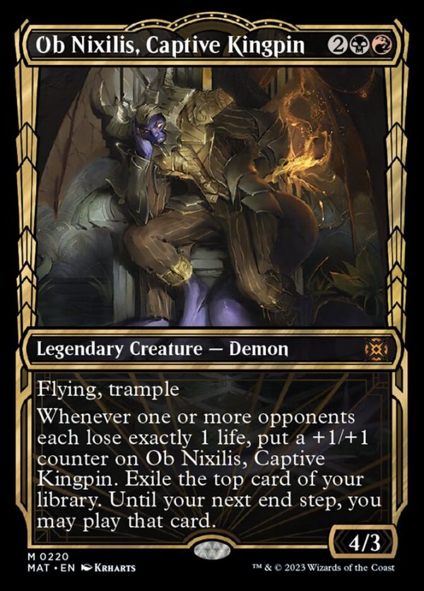 Ob Nixilis, Captive Kingpin (Showcase Halo Foil) [March of the Machine: The Aftermath] Discount