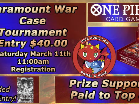 One Piece: Paramount War Case Tournament ticket For Sale