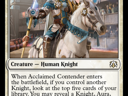 Acclaimed Contender [March of the Machine Commander] For Cheap