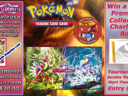 Pokemon: Scarlet & Violet Prerelease Tournament ticket Hot on Sale