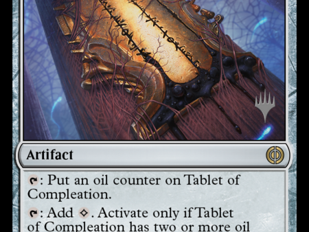 Tablet of Compleation (Promo Pack) [Phyrexia: All Will Be One Promos] For Discount