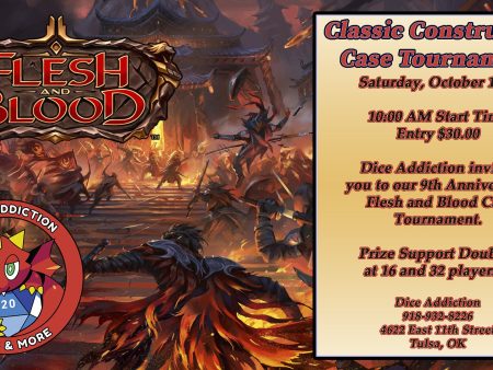 Dice Addiction s 9th Anniversary Flesh and Blood Classic Constructed Case Tournament ticket on Sale