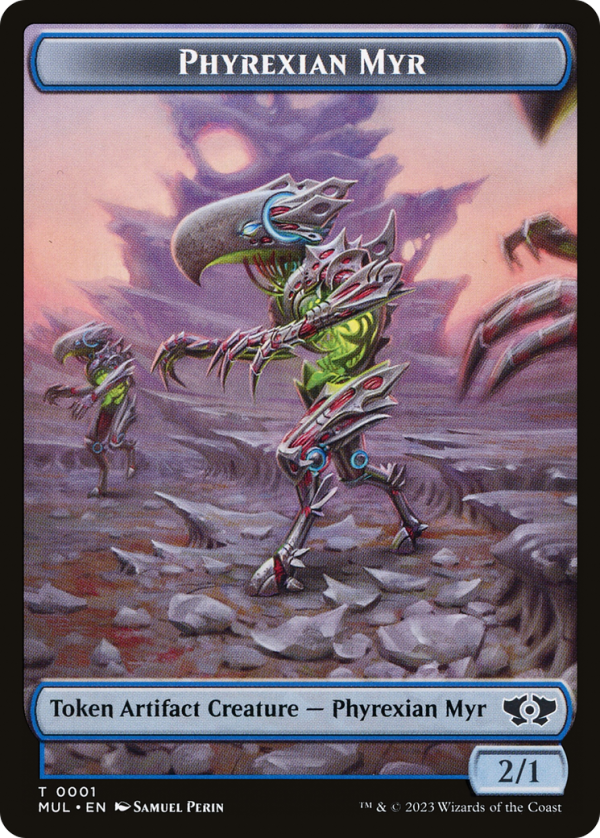 Phyrexian Myr    Dinosaur Double-Sided Token [March of the Machine Tokens] Online Sale