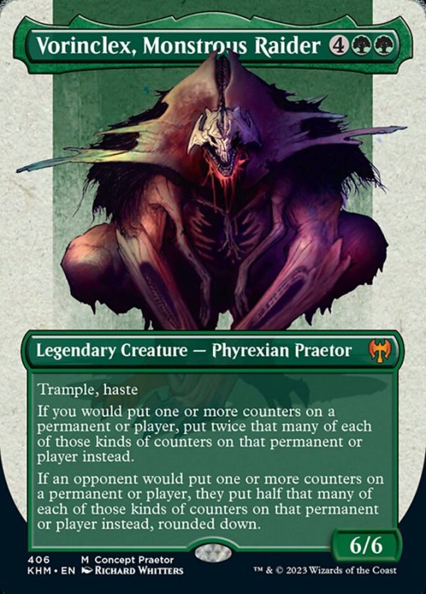 Vorinclex, Monstrous Raider (Borderless Concept Praetors) [Phyrexia: All Will Be One] Cheap