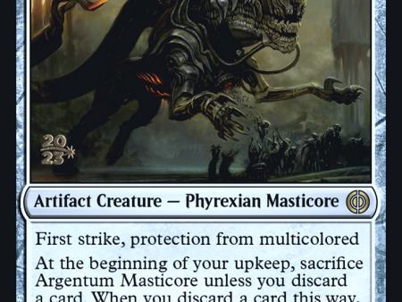 Argentum Masticore [Phyrexia: All Will Be One Prerelease Promos] Online now