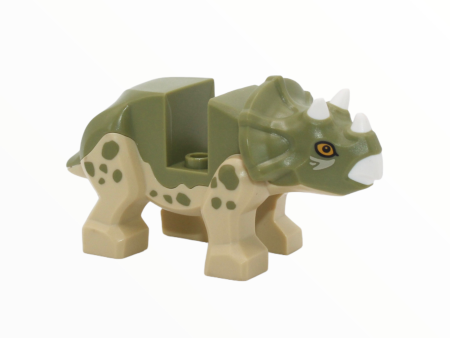 Olive Green Baby Triceratops (tan underside) For Sale