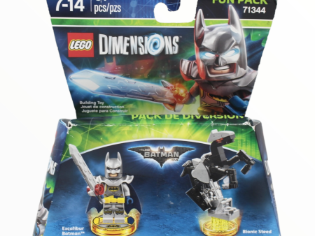 Retired Set 71344 Dimensions Fun Pack - The LEGO Batman Movie Excalibur Batman and Bionic Steed Hot on Sale