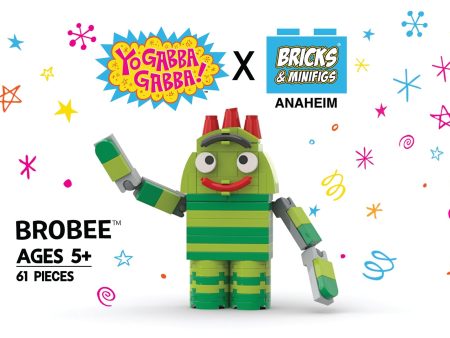 Brobee Brick Build! A Yo Gabba Gabba x Bricks & Minifigs Anaheim Collaboration on Sale